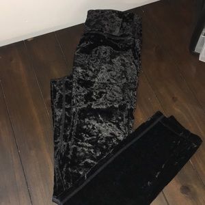 Calvin Klein Velvet Black Leggings